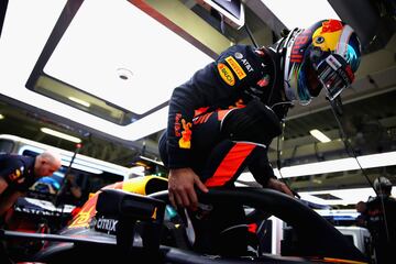 Ricciardo consiguió la pole por delante de Verstappen y Hamilton.