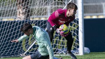 Adrián Pereda en acción.