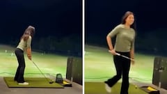Una chica se hace viral con 2M de visitas tras estos 6″ jugando al golf: atentos a la escena