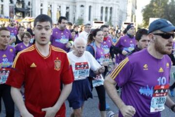 39 edición de la maratón de Madrid. Hoy las calles de Madrid han congregado 33.000 corrredores en las tres carrereas (10 km, medio maratón y maratón)