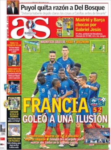 Portadas de la prensa mundial