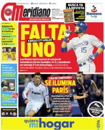 Portadas de la prensa mundial