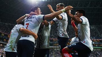 Rogelio Funes Mori celebrates his goal 1-0 of Monterrey during the game Monterrey vs Queretaro, corresponding to Round 07 of the Torneo Clausura 2023 of the Liga BBVA MX, at BBVA Bancomer Stadium, on February 15, 2023.

<br><br>

Rogelio Funes Mori celebra su gol 1-0 de Monterrey durante el partido Monterrey vs Queretaro, Correspondiente a la Jornada 07 del Torneo Clausura 2023 de la Liga BBVA MX, en el Estadio BBVA Bancomer, el 15 de Febrero de 2023.