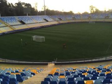 El estadio Sausalito lugar donde jugarán el partido más vistoso de cuartos de final de Copa América. Argentina-Colombia