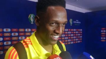 Yerry Mina en zona mixta