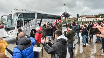 Recibimiento al Athletic en Lezama