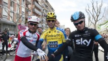 FAVORITOS. Purito, Contador y Froome se las ver&aacute;n en los Pirineos.
 