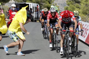 Contador y Froome en la subida a Xorret de Cati.