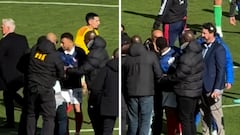 Empujones, agarrones y tensión: el brutal gesto de Mbappé defendiendo a un fan de la seguridad