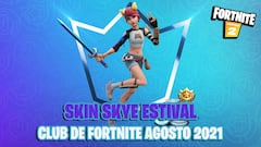 Así es el skin Skye Estival del Club de Fortnite de agosto 2021