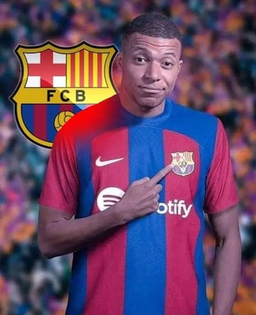 Aluvión de memes tras la relación Mbappé - Barça