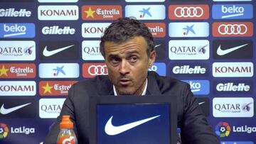 Luis Enrique: "¿Si confío en el Atlético? Confío en el Barça"