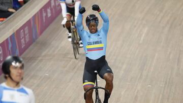 Kevin Quintero gana oro en el keirin en los Juegos Panamericanos Lima 2019.