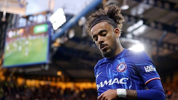 LONDON (United Kingdom), 08/05/2025.- Malo Gusto of Chelsea looks on during the UEFA Conference League semi-finals 2nd leg soccer match between Chelsea FC and Djurgardens IF Fotboll, in London, Britain, 08 May 2025. (Reino Unido, Londres) EFE/EPA/TOLGA AKMEN