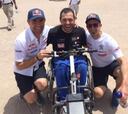 Albert Llovera todavía está en la carrera a pesar de su reto extra