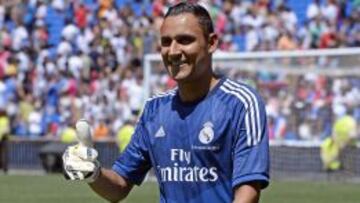 Keylor Navas en su presentación: “¡Pura vida y Hala Madrid!”