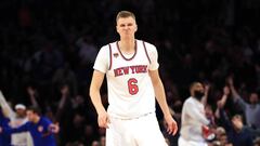 Kristaps Porzingis, con los New York Knicks.