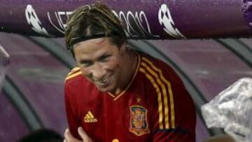 Fernando Torres, delantero de la selección española.