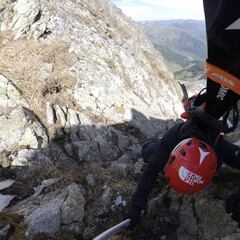 Aymar Navarro consigue realizar un inédito triatlón de alta montaña
