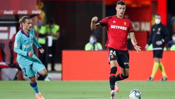 Valjent, en el partido ante el Barcelona.