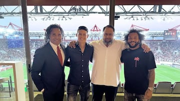 Karembeu, James, Marinakis y Marcelo.