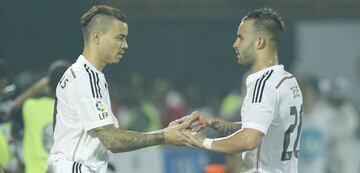 Raúl de Tomás y Jesé, en el Real Madrid-Milan del 30 de diciembre de 2014.