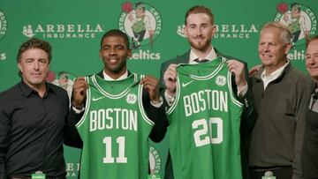 Irving, presentado con los Celtics: "Aún No he hablado con LeBron"