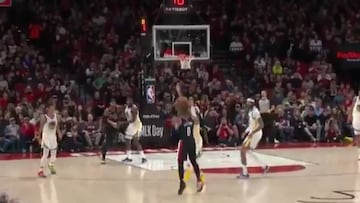 Descomunal se le queda corto: vean la loca noche de Lillard