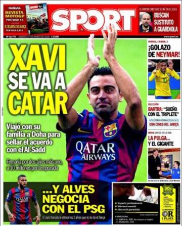 Portadas de la prensa deportiva