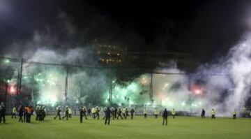 Suspendido el Panathinaikos-Olympiacos antes de empezar