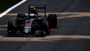 Jenson Button durante el GP Italia 2016.