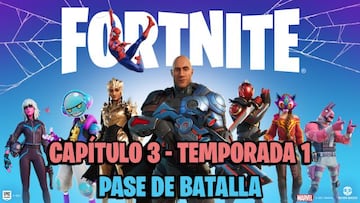 Pase de Batalla de Fortnite Cap&iacute;tulo 3 - Temporada 1: skins y todas las recompensas