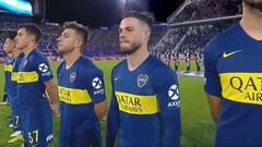 El gesto de Nández al escuchar los silbidos del Amalfitani durante el Himno Nacional