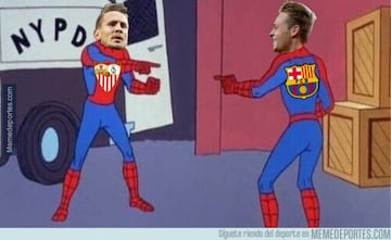 Los mejores memes del Barcelona-Sevilla