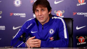 Soccer Football - Carabao Cup Semi Final Preview - Chelsea - Antonio Conte Press Conference - Chelsea FC Training Ground, London, Britain - January 9, 2018 Chelsea manager Antonio Conte during the press conference Action Images via Reuters/Matthew Chi