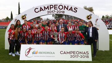 El Atlético Femenino es campeón de la Liga Iberdrola.