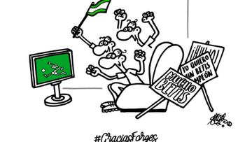 Cartel de homenaje a Forges.