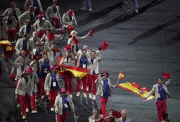 La delegación española en la inauguración de los Juegos Paralímpicos de Río 2016