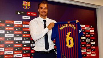 El máximo goleador de la pasada Bundesliga, Casper Mortensen, fichado por el FC Barcelona.