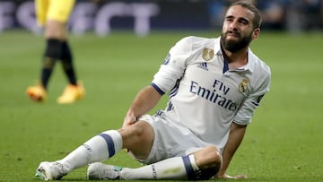 Dani Carvajal se lesiona: de 3 a 4 semanas fuera de las canchas