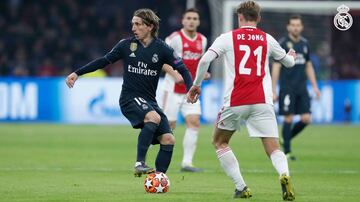 Real Madrid - Ajax Martes 5 de marzo - 300 p.m. Octavos de Final - Champions League