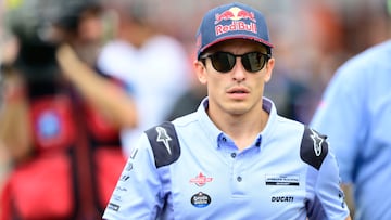 Marc Márquez durante un GP de MotoGP 2024.