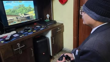 Padre juega en PS4 Pro