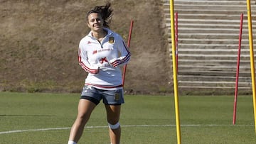 Irene López con la Selección española Sub-17.
