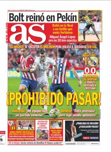 Las portadas de AS de agosto