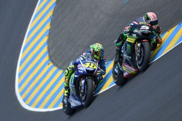 Johann Zarco y Valentino Rossi.