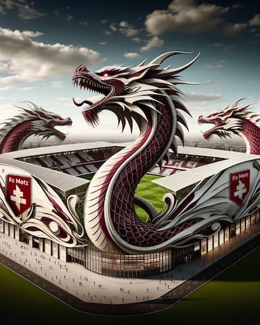 Los espectaculares estadios de la Ligue 1 según la IA