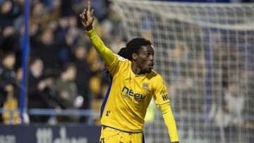 15/01/20 PARTIDO DE SEGUNDA DIVISION 
 ALCORCON - NUMANCIA
 PRIMER GOL RICHARD BOATENG 1-0 ALEGRIA