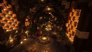 Así es Anor Londo de Dark Souls en Minecraft