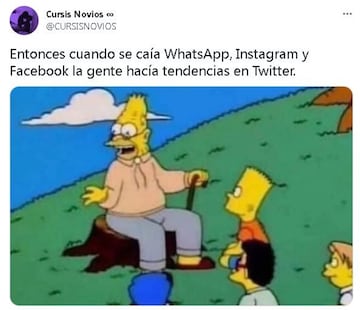 Los memes más divertidos de la caída de WhatsApp, Facebook e Instagram